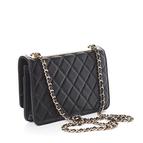 chanel trendy cc wallet with chain|chanel small wallet on chain.